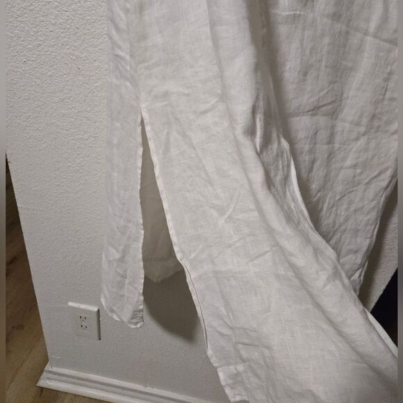 Pur White Sleeveless Slit Sundress Resort Wear - Picture 6 of 8